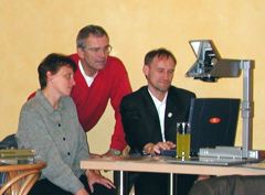 Organisation des WE - von links: Evi Liebel, Joachim Ziener und Jrgen Mayer