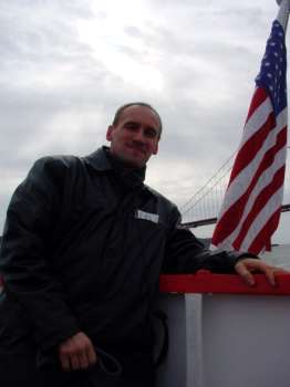 Jrgen Mayer auf dem Boot zur Golden Gate Bridge