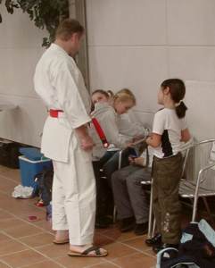 Sensei Victor v.d.Wijngaarden und Karate-KIDS